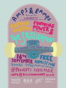 Poster for AMPS & RAMPS event on Friday 16th September starting at 7:00pm.
